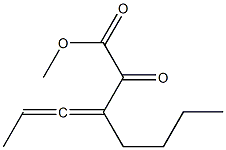 2-Oxo-3-butyl-3,4-hexadienoic acid methyl ester Struktur