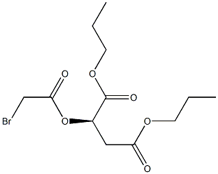 [R,(+)]-2-[(Bromoacetyl)oxy]succinic acid dipropyl ester Struktur