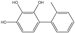 4-(2-Methylphenyl)benzene-1,2,3-triol Struktur