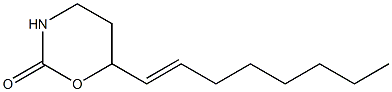 6-[(E)-1-Octenyl]-3,4,5,6-tetrahydro-2H-1,3-oxazin-2-one Struktur