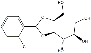 4-O,5-O-(2-Chlorobenzylidene)-L-glucitol Struktur