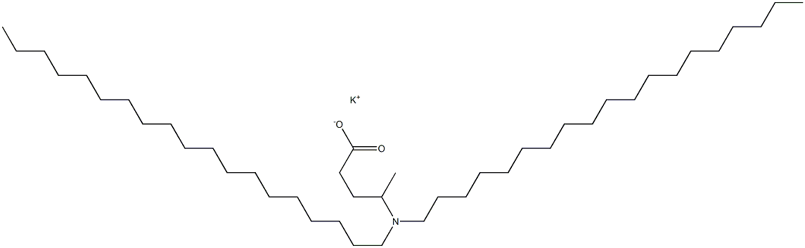 4-(Dinonadecylamino)valeric acid potassium salt Struktur