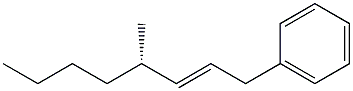 (2E,4S)-1-Phenyl-4-methyl-2-octene Struktur