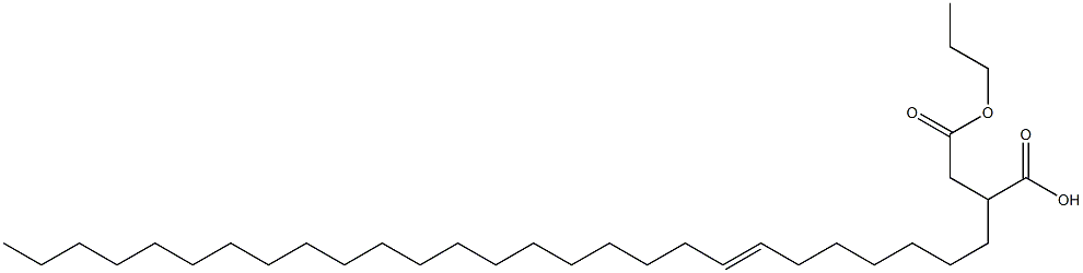 2-(7-Heptacosenyl)succinic acid 1-hydrogen 4-propyl ester Struktur