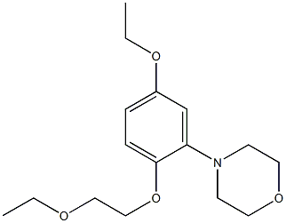 4-[2-(2-Ethoxyethoxy)-5-ethoxyphenyl]morpholine Struktur