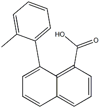 8-(2-Methylphenyl)-1-naphthoic acid Struktur