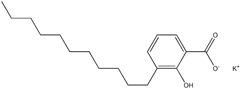 3-Undecyl-2-hydroxybenzoic acid potassium salt Struktur