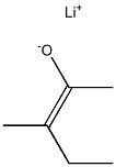 Lithium(E)-3-methyl-2-pentene-2-olate Struktur