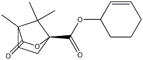 (1S)-4,7,7-Trimethyl-3-oxo-2-oxabicyclo[2.2.1]heptane-1-carboxylic acid 2-cyclohexen-1-yl ester Struktur