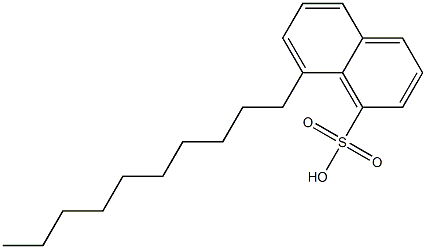 8-Decyl-1-naphthalenesulfonic acid Struktur