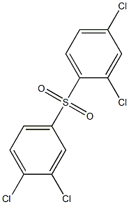 2,4-Dichlorophenyl 3,4-dichlorophenyl sulfone Struktur