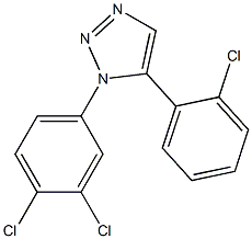 1-(3,4-Dichlorophenyl)-5-(2-chlorophenyl)-1H-1,2,3-triazole Struktur