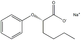 [S,(-)]-2-Phenoxyhexanoic acid sodium salt Struktur