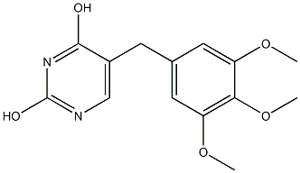 5-(3,4,5-Trimethoxybenzyl)pyrimidine-2,4-diol Struktur