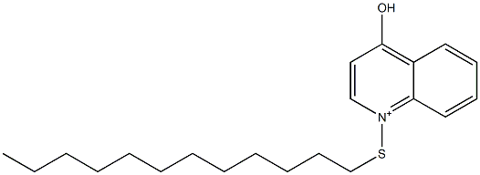 1-Dodecylthio-4-hydroxyquinolinium Struktur