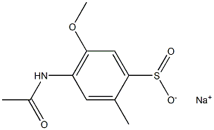 4-Acetylamino-5-methoxy-2-methylbenzenesulfinic acid sodium salt Struktur