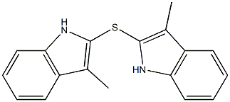 Methyl(1H-indole-2-yl) sulfide Struktur