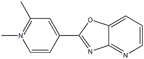 1,2-Dimethyl-4-[oxazolo[4,5-b]pyridin-2-yl]pyridinium Struktur