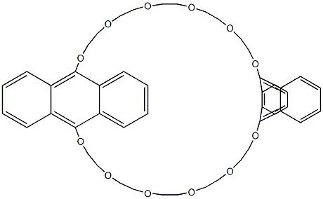 9,10-[(9,10-Anthracenediyl)bis(oxyethyleneoxyethyleneoxyethyleneoxyethyleneoxyethyleneoxy)]anthracene Struktur