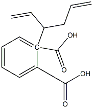 (-)-Phthalic acid hydrogen 1-[(R)-1,5-hexadiene-3-yl] ester Struktur