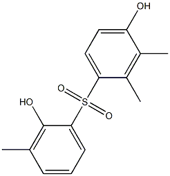 2',4-Dihydroxy-2,3,3'-trimethyl[sulfonylbisbenzene] Struktur