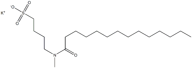 4-(N-Myristoyl-N-methylamino)-1-butanesulfonic acid potassium salt Struktur