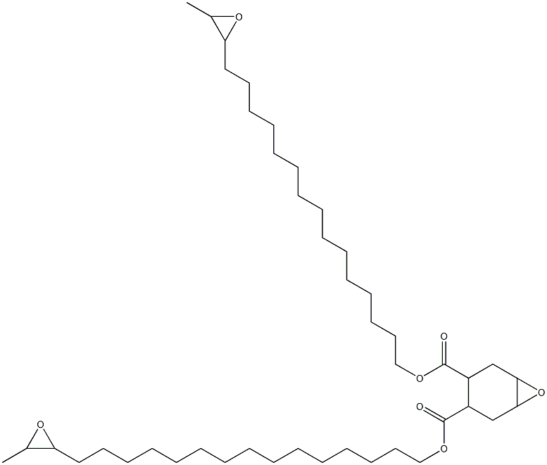 7-Oxabicyclo[4.1.0]heptane-3,4-dicarboxylic acid bis(16,17-epoxyoctadecan-1-yl) ester Struktur