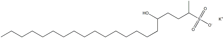 5-Hydroxyhenicosane-2-sulfonic acid potassium salt Struktur