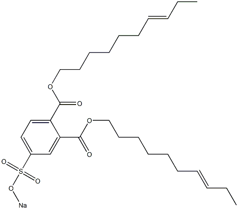 4-(Sodiosulfo)phthalic acid di(7-decenyl) ester Struktur