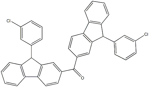 3-Chlorophenyl(9H-fluoren-2-yl) ketone Struktur