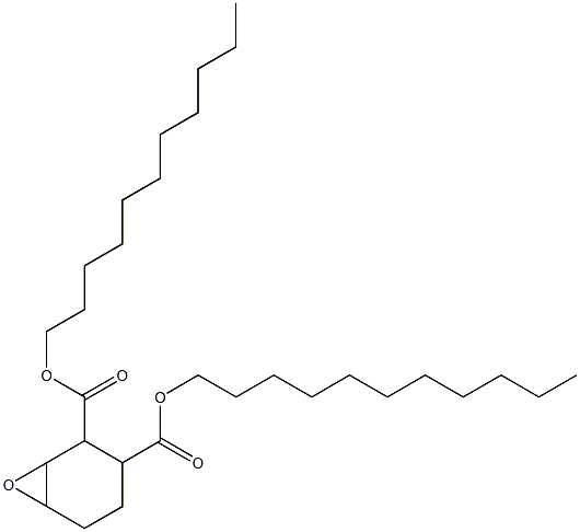 7-Oxabicyclo[4.1.0]heptane-2,3-dicarboxylic acid diundecyl ester Struktur