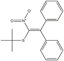 2,2-Diphenyl-1-nitro-1-(tert-butylthio)ethene Struktur