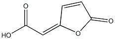 2-[(2E)-5-Oxo-2,5-dihydrofuran-2-ylidene]acetic acid Struktur