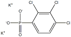 2,3,4-Trichlorophenylphosphonic acid dipotassium salt Struktur