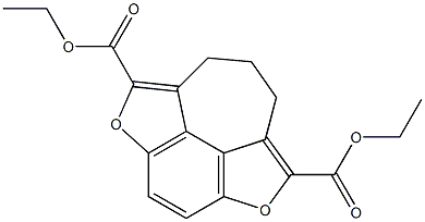 8,9-Dihydro-2,5-dioxa-7H-cyclohept[jkl]-as-indacene-1,6-dicarboxylic acid diethyl ester Struktur