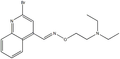 2-Bromo-4-[[2-(diethylamino)ethoxy]iminomethyl]quinoline Struktur