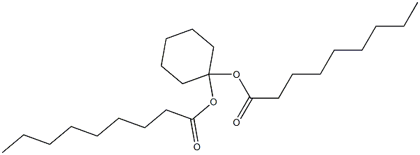 Dinonanoic acid 1,1-cyclohexanediyl ester Struktur