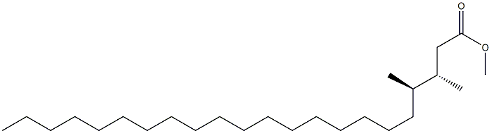 (3S,4R)-3,4-Dimethyldocosanoic acid methyl ester Struktur