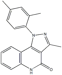 1-(2,4-Dimethylphenyl)-3-methyl-1H-pyrazolo[4,3-c]quinolin-4(5H)-one Struktur