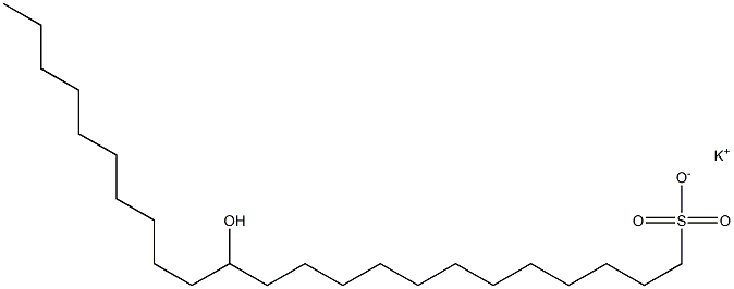 13-Hydroxytricosane-1-sulfonic acid potassium salt Struktur