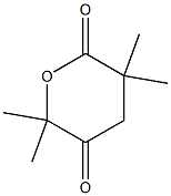 3,3,6,6-Tetramethyltetrahydro-2H-pyran-2,5-dione Struktur