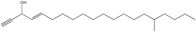 (E)-16-Methyl-4-icosen-1-yn-3-ol Struktur