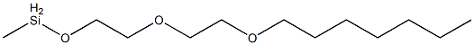 Methyl[2-[2-(heptyloxy)ethoxy]ethoxy]silane Struktur