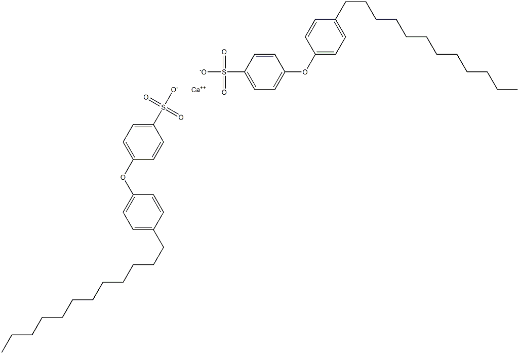 Bis[4-(4-dodecylphenoxy)benzenesulfonic acid]calcium salt Struktur