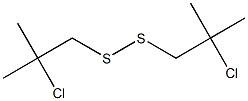 Bis(2-chloro-2-methylpropyl) persulfide Struktur