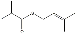 2-Methylpropanethioic acid S-(3-methyl-2-butenyl) ester Struktur