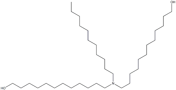 12,12'-(Undecylimino)bis(1-dodecanol) Struktur