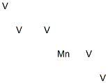 Pentavanadium manganese Struktur