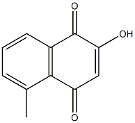 2-Hydroxy-5-methyl-1,4-naphthoquinone Struktur