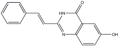 2-[(E)-2-Phenylethenyl]-6-hydroxyquinazolin-4(3H)-one Struktur